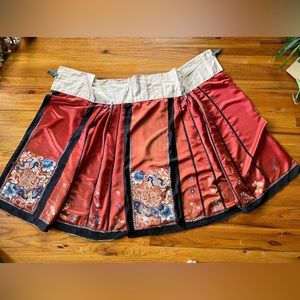 Antique Chinese all silk skirt